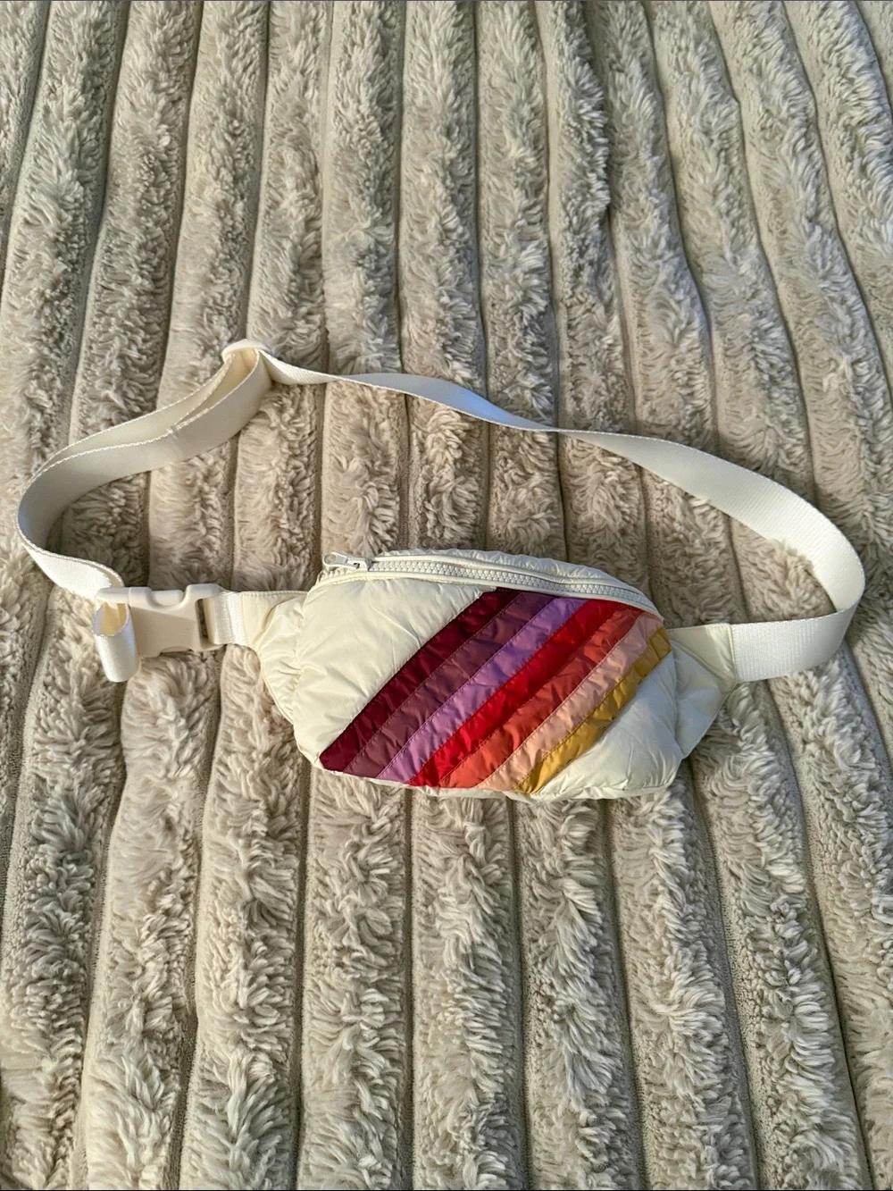Marine Layer Cream Puffer Crossbody